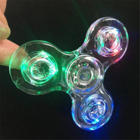 Light Clear Fidget Spinner Finger Plastic - spincart