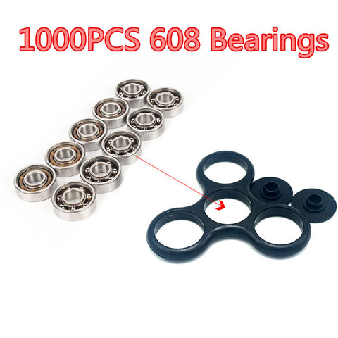 1000Pcs Super Fast 608 Bearing For hand spinners fidget toys tri-spinner fidget spinner glow in the dark batman spiner - spincart