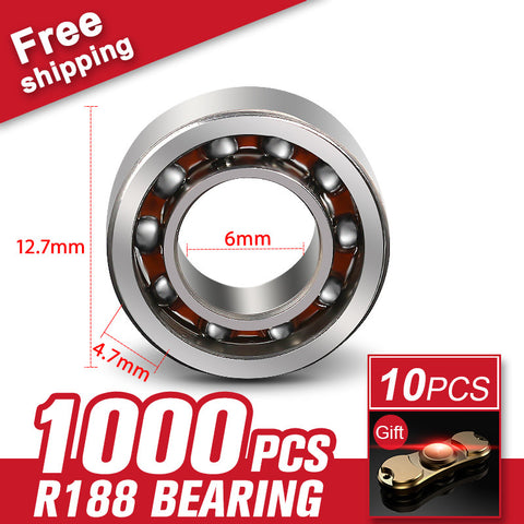 1000pcs R188 Bearing Ball For Triangular Hand Finger Gyro Spinner Aluminum Material Hardware Tool Accessories - spincart