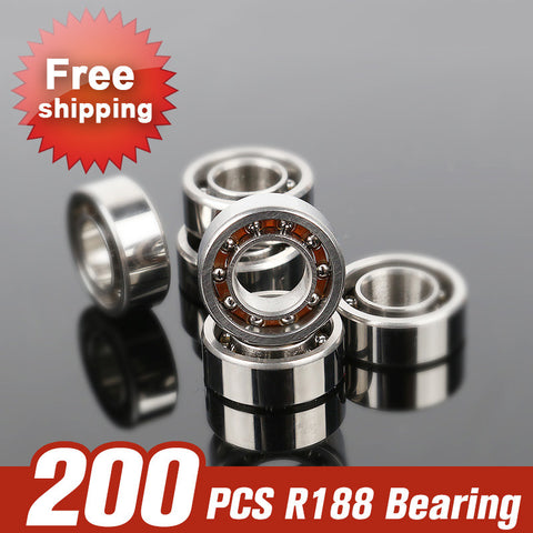 200pcs R188 Bearing For Hand Spinner Fidget Hand Spinner Stress Cube Hand Spinners Focus Anti Stress Accessories - spincart
