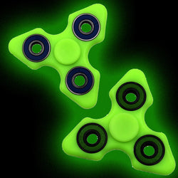 2017 New Light Fidget Fidget ABS Plastic Tri Spinner Glow in Dark tri-spinner Toy For Autism and ADHD Kids 3 Colors Hand spinner - spincart