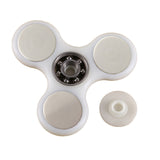 New LED Light Hand Spinner Fidget Toys Aluminium Ceramic Finger Ball For Autism ADHD - spincart