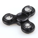 Hand Spinner Aluminum Alloy Gyro Metal LED Light Finger - spincart