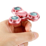 Hand Spinner Aluminum Alloy Gyro Metal LED Light Finger - spincart