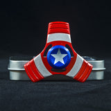 Super Hero US Captain Shield Metal Hand Spinner Finger Gyro Metal - spincart