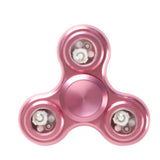 LED Flash Fidget Spinner Colorful Tri-spinner Hand Spinner Aluminum - spincart