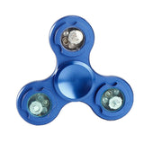 LED Flash Fidget Spinner Colorful Tri-spinner Hand Spinner Aluminum - spincart