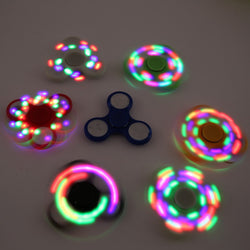 7 colors LED Light Hand Finger Spinner Fidget Plastic EDC Hand Spinner - spincart