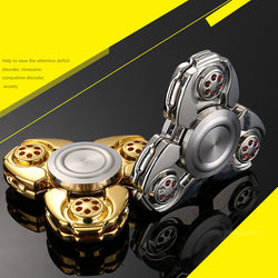 Tri-Spinner Fidget Toy Hand Spinner Metal Stainless - spincart