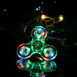 New Fashion Light Hand Spinner Finger Plastic EDC Hand Spinner Tri - spincart