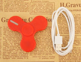 2017 Hand Spinner Glow in the Dark Fluorescent Fidget Spinner With Charger Luminous Light - spincart