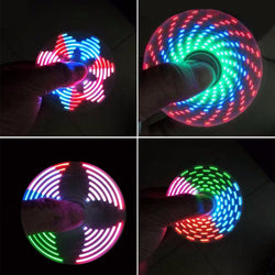 Colorful Fidget Spinner alloy rainbow LED gyroscope Hand Spinner for Finger autism ADHD adult childen anti stress Toy - spincart