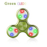 New Crystal LED Hand Fidget Clear Flash Light EDC Finger Tri Spinner For Autism ADHD Relief Focus Anxiety Stress Relax Gift Toys - spincart
