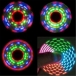 2017 Hot sell Hand Finger Spinner Figet 3D Figit with LED light Spin Pocket - spincart