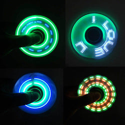 LED Flash Light Fidget Hand Spinner Finger Support Drop Shipping - spincart