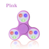 LED Light Hand Spinner Tri Fidget Flash EDC Finger Spinner Focus Anxiety Stress relax Gift Toys - spincart