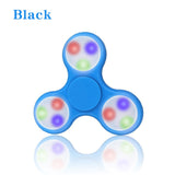 LED Light Hand Spinner Tri Fidget Flash EDC Finger Spinner Focus Anxiety Stress relax Gift Toys - spincart