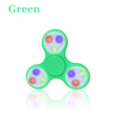 LED Light Hand Spinner Tri Fidget Flash EDC Finger Spinner Focus Anxiety Stress relax Gift Toys - spincart