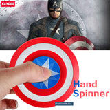 Gyro Finger Spinner Fidget Captain Ameica Super Heroes - spincart