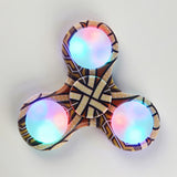 LED Light Fidget Spinner Finger ABS EDC Hand Spinner Tri For Kids Autism ADHD 5 Styles Anxiety Stress Relief Focus Handspinner - spincart