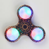 LED Light Fidget Spinner Finger ABS EDC Hand Spinner Tri For Kids Autism ADHD 5 Styles Anxiety Stress Relief Focus Handspinner - spincart
