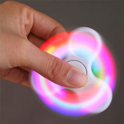 LED Light Spinner Toy Hand Fidget Spinner Gyroscopes Finger Toy For Adult Kids Relax Gyro Fast Shipping - spincart