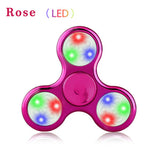 LED Light Hand Spinner Tri Fidget Flash EDC Finger Spinner Focus Anxiety Stress relax Gift Toys - spincart