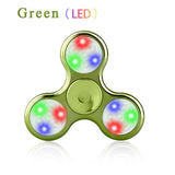 LED Light Hand Spinner Tri Fidget Flash EDC Finger Spinner Focus Anxiety Stress relax Gift Toys - spincart