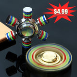 Rainbow Fidget Spinner Metal Finger Spinner Hand Spinner - spincart