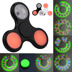 Black and White Colors 2017 Hot LED Light Noctilucous Hand Spinner Fidget - spincart