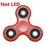 Transparent Crystal Plastic LED Light Hand Spinner Crystal Luminous Fidget Spinner Led EDC For Autism Focus Anxiety Stress Toys - spincart