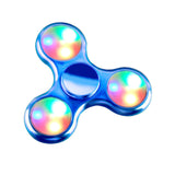 Transparent Crystal Plastic LED Light Hand Spinner Crystal Luminous Fidget Spinner Led EDC For Autism Focus Anxiety Stress Toys - spincart