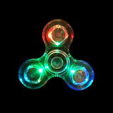 LED Light Fidget Spinner Finger ABS EDC Hand Spinner Tri For Kids Autism ADHD 5 Styles Anxiety Stress Relief Focus Handspinner - spincart