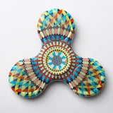 (LONSUN)Kaleidoscope color Creative Fidget Spinner LED ABS Plastic EDC Toys Hand Spinner LED Spinning Top Anti Stress Toys - spincart
