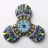 (LONSUN)Kaleidoscope color Creative Fidget Spinner LED ABS Plastic EDC Toys Hand Spinner LED Spinning Top Anti Stress Toys - spincart
