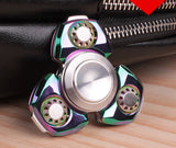 3 Color CKF Metal Two-Spinner Fidget Toy Stainless steel - spincart