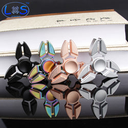 New EDC Tri-Spinner Fidget Toys Pattern Hand Spinner Metal - spincart