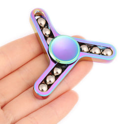 2017 New 9 Beads Hand Spinner Tri-Spining Tops Metal Hand Spinner - spincart