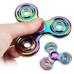 2017 New Colorful Creative Metal Spinner Fidget Toy Metal EDC Hand Spinner For Autism Rotation Time Long Anti Stress Toys - spincart