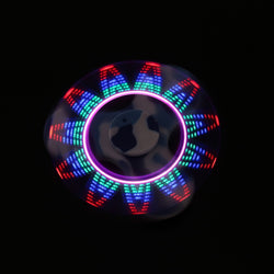 LED Colorful Light Hand Spinner EDC USB Charging Desk Focus Stress Relief - spincart