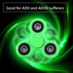 finger spinner metal led fidget toys glow in the dark lights ceramic bearing - spincart