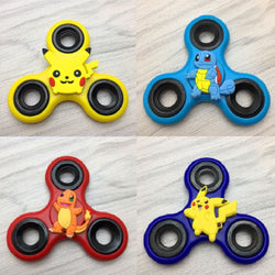 Plastic Cartoon Poke Super Heroes Avengers Kitty Pig EDC Figure Fidget figuretips Hand Spinner tops Anti Stress toys - spincart