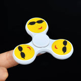 Fidget Spinner emoji Hand Spinner Smiling Face Hand Spinner Tri Fidget Focus Desk Toys - spincart