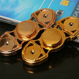 Hot EDC Hand Spinner Decompression Two leaves Stainless Steel - spincart