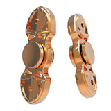 Hot EDC Hand Spinner Decompression Two leaves Stainless Steel - spincart