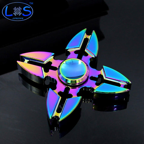 Rainbow Color Hand Spinner metal Mute bearing aluminum - spincart