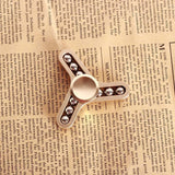 Tri-Spinner Fidget Toys Pattern Metal - spincart