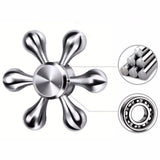 EDC Hexagon Fidget Toys Pattern Hand Spinner Stainless Steel - spincart