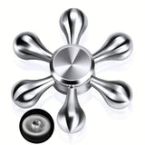 EDC Hexagon Fidget Toys Pattern Hand Spinner Stainless Steel - spincart