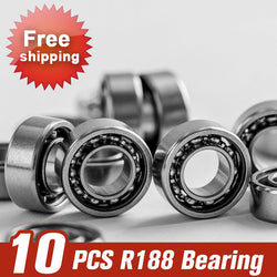 10pcs R188 Bearing For Fidget Spinner Hand Spinner High Speed Titanium Alloy Toys Kid Metal Finger Spinners - spincart